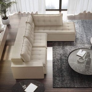 Sofá Retrátil 3 Lugares com Chaise 366cm Presidente 