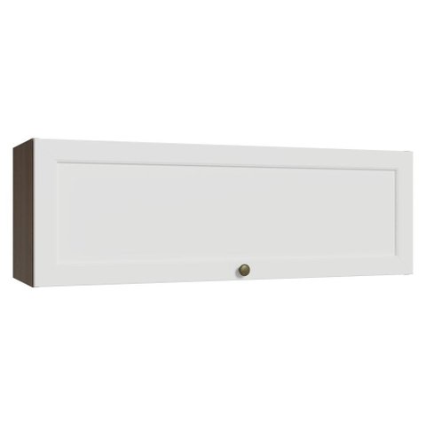 Armário Aéreo 100 Cm 1 Porta Basculante Rustic/branco Vik Madesa
