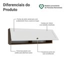 Ver imagem 3 de Armário Aéreo 100 Cm 1 Porta Basculante Rustic/branco Vik Madesa