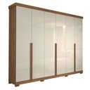 Ver imagem 1 de Roupeiro Panan Guarapari 6 Portas 100% Mdf C/pés (avela/off White)