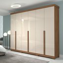 Ver imagem 5 de Roupeiro Panan Guarapari 6 Portas 100% Mdf C/pés (avela/off White)