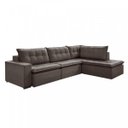 Ver imagem 5 de Sofá Retrátil 3 Lugares com Chaise 366cm Presidente 