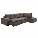 Ver imagem 2 de Sofá Retrátil 3 Lugares com Chaise 366cm Presidente 