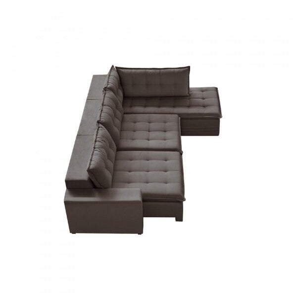 Sofá Retrátil 3 Lugares com Chaise 366cm Presidente Estofart - 6