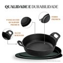 Ver imagem 4 de Kit 3 Travessas Redonda 22 Cm 1,7l em Ferro Fundido Panela Mineira