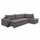 Ver imagem 2 de Sofá Retrátil 3 Lugares com Chaise 366cm Presidente 