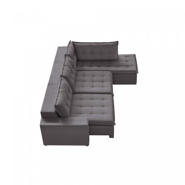 Sofá Retrátil 3 Lugares com Chaise 366cm Presidente Estofart - 8