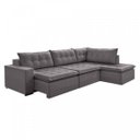 Ver imagem 2 de Sofá Retrátil 3 Lugares com Chaise 366cm Presidente