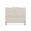Ver imagem 2 de Cabeceira de Cama Box Casal 140 Cm Dunas - Veludo Bege