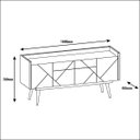 Ver imagem 7 de Buffet 4 Portas e 2 Gavetas 160cm Versátile Veneza