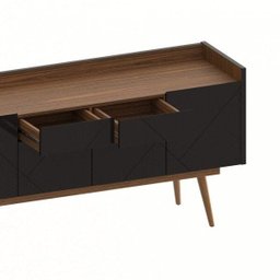 Buffet 4 Portas e 2 Gavetas 160cm Versátile Veneza - 8 Buffet 4 Portas e 2 Gavetas 160cm Versátile Veneza - 8