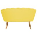 Ver imagem 4 de Namoradeira Sofá Pétala 2 lugares Suede Amarelo Visalar Móveis