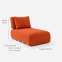 Ver imagem 3 de Poltrona Modulada Organic 90cm Madrid Yescasa