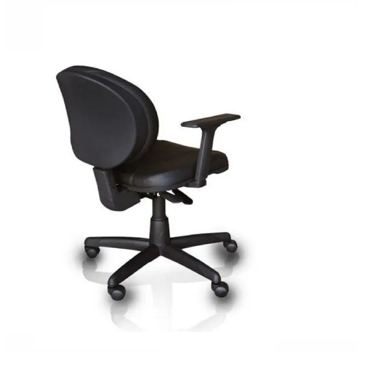 Cadeira Executiva BACK SYSTEM OPERATIVA c/ Braços Reguláveis – CORINO PRETO – PLAXMETAL - 3