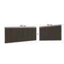Ver imagem 4 de Cabeceira em L Estofada P Cama Box Solteiro Proteção Lateral:marrom