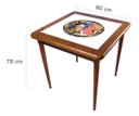 Ver imagem 2 de Conjunto Mesa Jantar Quadrada 80x80cm Madeira + 4 Cadeiras Cozinha - Go Hard Or Go Home - Natural