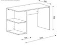 Ver imagem 2 de Escrivaninha reta sem gavetas com nicho lateral