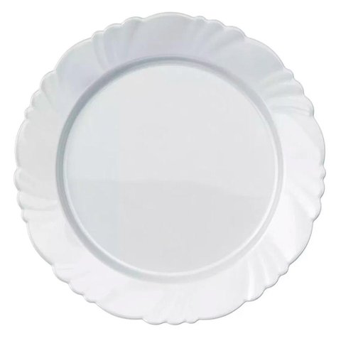 Jogo de Pratos Raso Duralex Opaline Pétala 25,5 Cm 6 Peças - Nadir