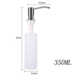 Dispenser Dosador Sabao Detergente Sabonete Liquido Embutir Pia Bancada Banheiro Cozinha Higienico R - 3