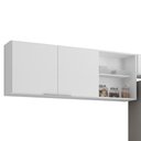 Ver imagem 6 de Armário de Cozinha com Tampo CP03 220cm Pérola Branco Z34 - Mpozenato