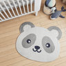 Tapete Quarto Infantil Rosto Panda Antiderrapante e Antialérgico - 1