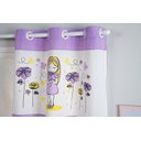 Ver imagem 2 de Cortina Infantil Estampada Menininha 2,00x1,70m Lilás FASTLAR CORTINA DE COZINHA