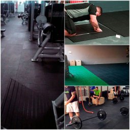 Piso De Borracha Fitness 0,50 x 0,50m 16mm Colors Ultra Impact - Cinza - 2