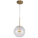 Ver imagem 1 de Pendente Globo Dourado 30cm Led 10w 3000k Bivolt 14611-pl