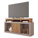 Ver imagem 2 de Rack para Tv até 55 Polegadas Dragon 1 Porta Ripada Buriti/fendi - Caemmun