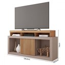 Ver imagem 3 de Rack para Tv até 55 Polegadas Dragon 1 Porta Ripada Buriti/fendi - Caemmun