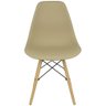 Cadeira Charles Eames Eiffel Wood Design Bege - 2