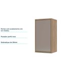 Ver imagem 5 de Armário Aéreo 40 Cm 1 Porta de Abrir 1 Prateleira Mel Luciane Móveis