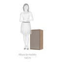 Ver imagem 3 de Armário Aéreo 40 Cm 1 Porta de Abrir 1 Prateleira Mel Luciane Móveis