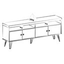 Ver imagem 4 de Rack para Sala de Tv 75 Pol 160 Cm 4217 Carvalho Off White Arly Carvalho Off White