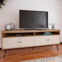 Ver imagem 2 de Rack para Sala de Tv 75 Pol 160 Cm 4217 Carvalho Off White Arly Carvalho Off White