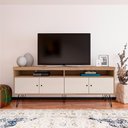 Ver mais imagens de Rack para Sala de Tv 75 Pol 160 Cm 4217 Carvalho Off White Arly Carvalho Off White