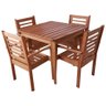 Conjunto Mesa com 4 Cadeiras 90cm Emanuela - 1