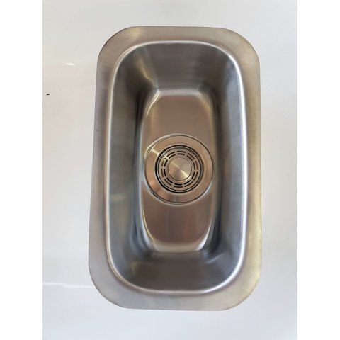 Cuba Auxiliar Inox 304 Escovada 30x16x14 com Valvula