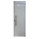 Ver imagem 1 de Porta de Aluminio Lambril Branco com Puxador Linha 25 - 210x70 Direita