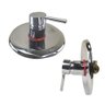 Registro Misturador Monocomando Cromado Inox Agua Quente Fria Banheiro Chuveiro Banheira Box Redondo - 1