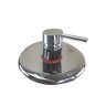 Registro Misturador Monocomando Cromado Inox Agua Quente Fria Banheiro Chuveiro Banheira Box Redondo - 5