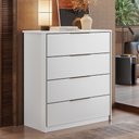 Ver imagem 2 de Cômoda Alia 4 Gavetas Branco - Demóbile