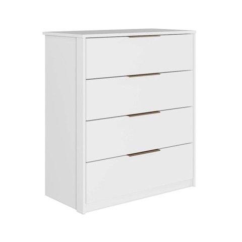 Cômoda Alia 4 Gavetas Branco - Demóbile