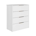 Ver imagem 1 de Cômoda Alia 4 Gavetas Branco - Demóbile