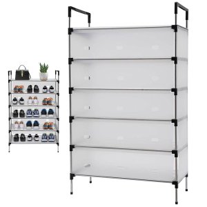 Sapateira 6 Andares Rack Tenis Sandalia Sapato Prateleira Organizaçao Ambiente Hall de Entrada Muliu