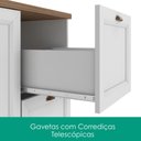 Ver imagem 6 de Cozinha Armario 7 Peças Cristaleira Balcao com Tampo 270 cm Unna Branco Poliman