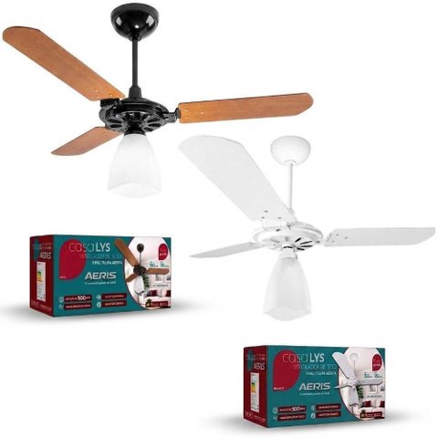 Ventilador de Teto Aeris 150W 100cm 3 Pás Marrom 110V