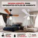 Ver imagem 4 de Ventilador de Teto Aeris 150W 100cm 3 Pás Marrom 110V