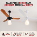 Ver imagem 3 de Ventilador de Teto Aeris 150W 100cm 3 Pás Marrom 110V