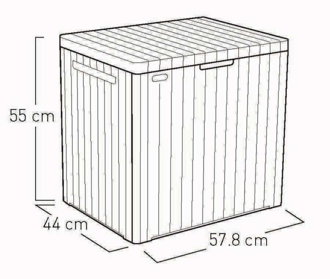 Mini Baú Multiuso City Box Keter 113l - 9